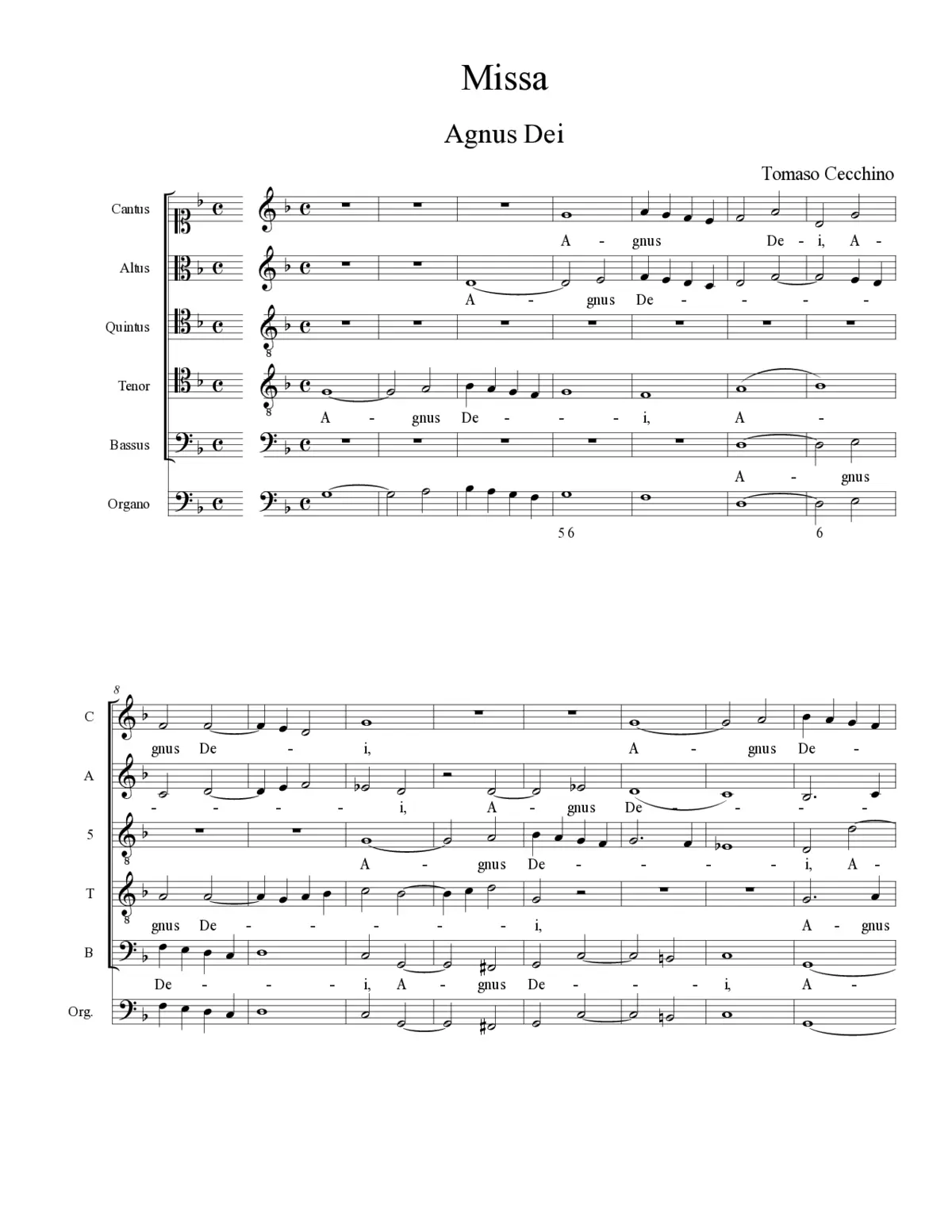 Agnus Dei - Page 1