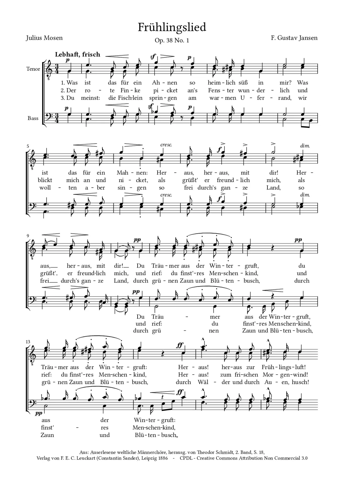 Frühlingslied - Page 1