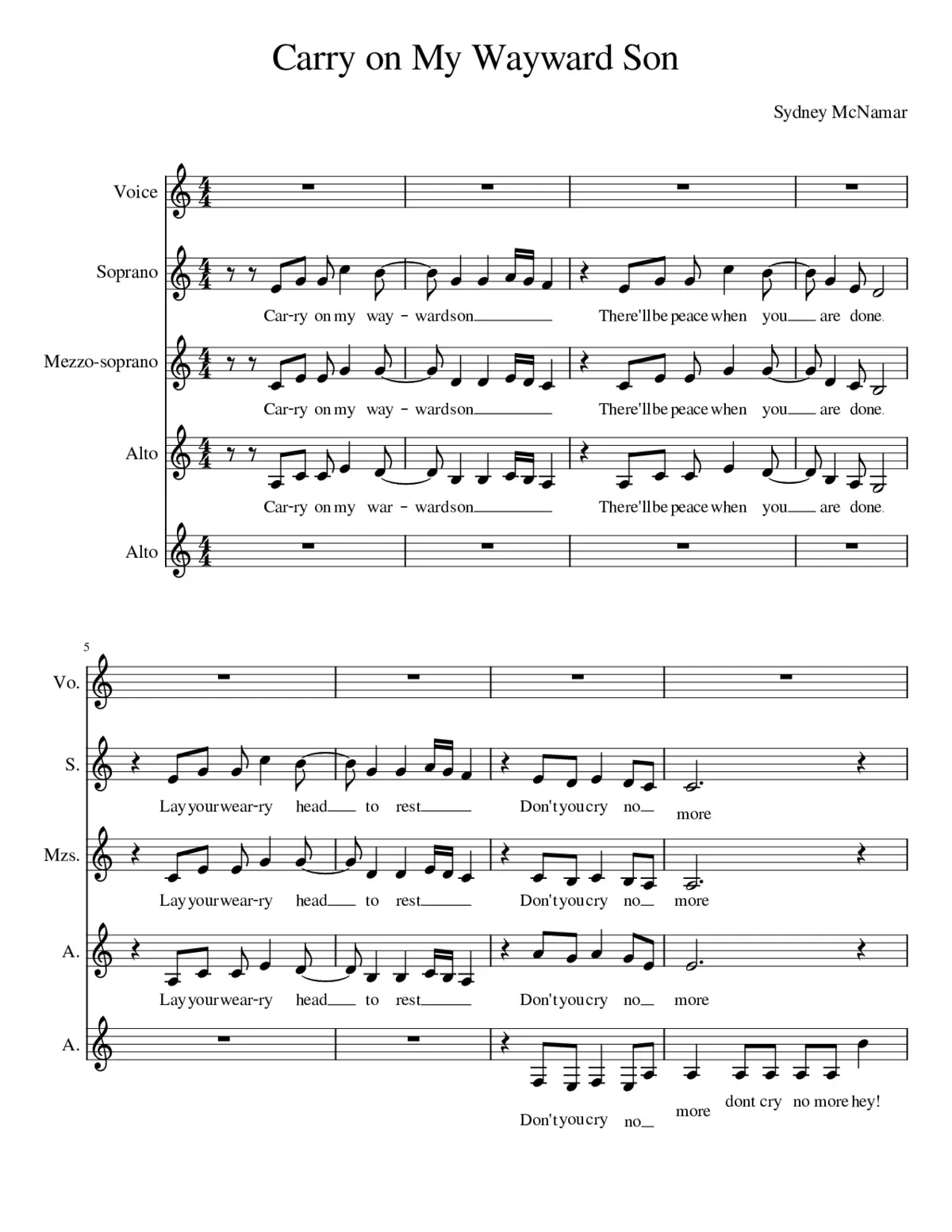 carry on wayward son - Page 1