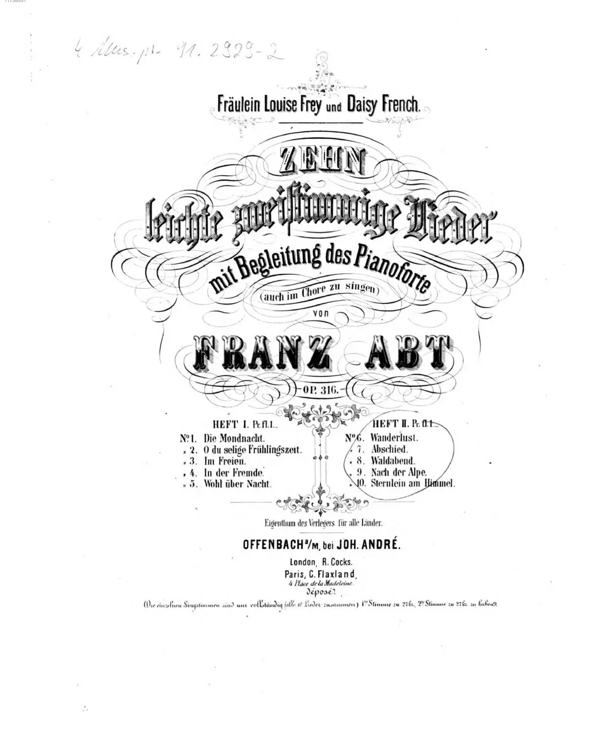 10 leichte zweistimmige Lieder - Page 1