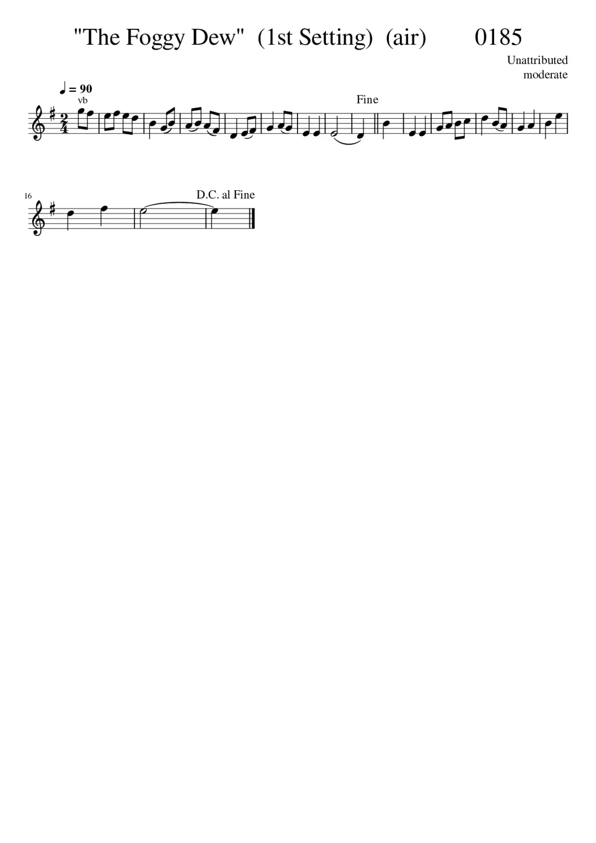 the foggy dew - Page 1