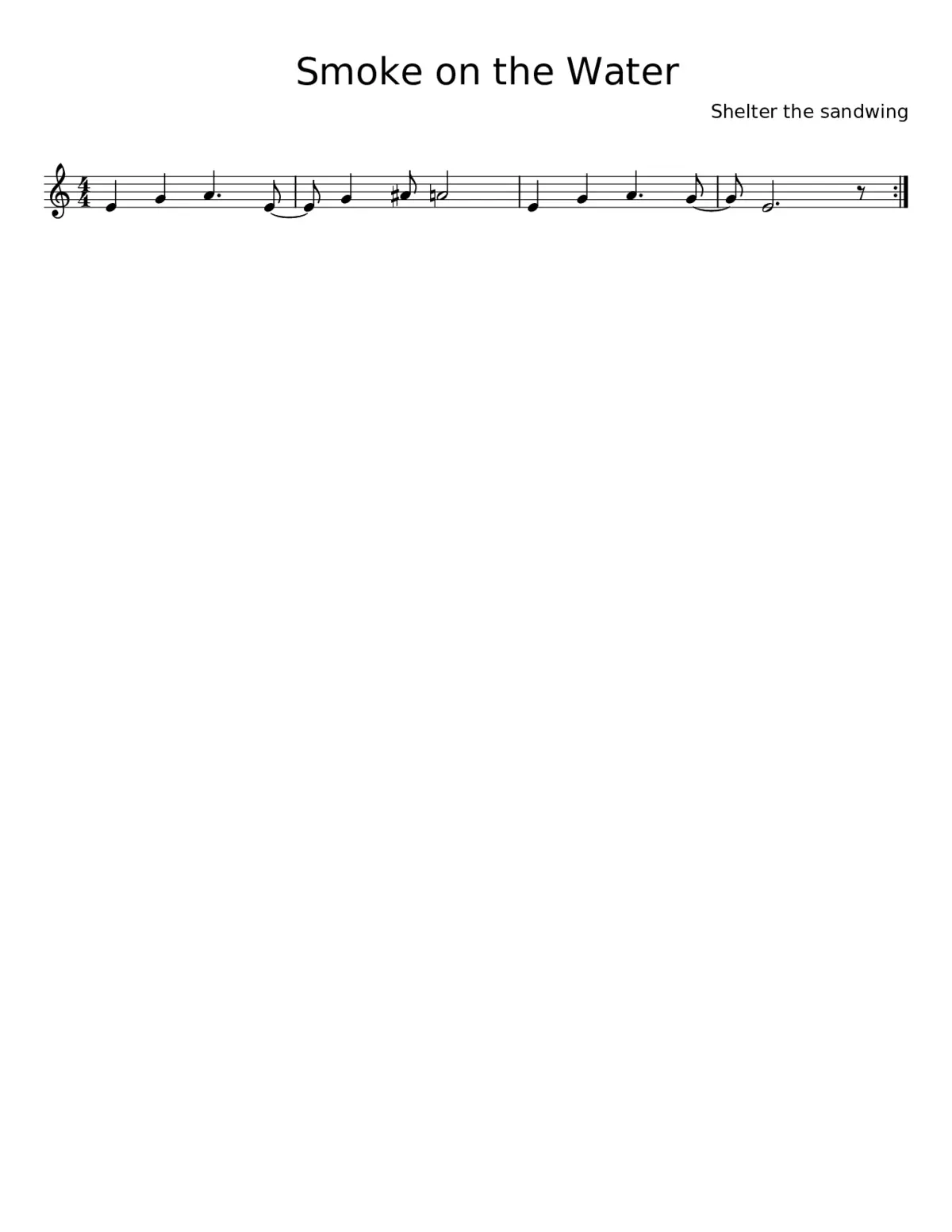 smoke on the water - Page 1