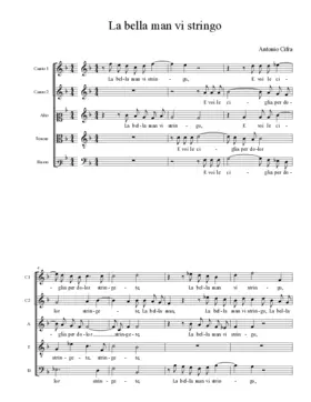 La bella man vi stringo