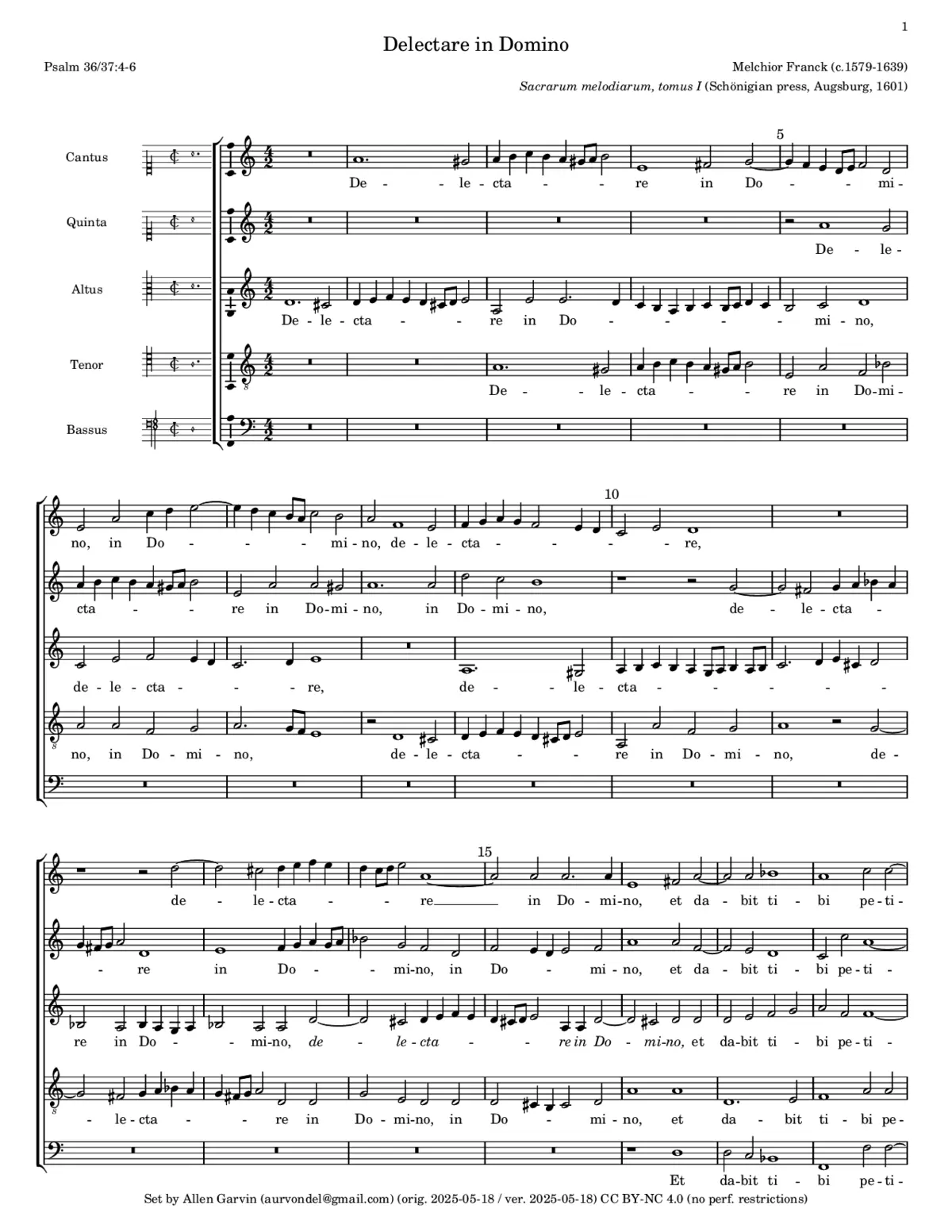 Delectare in Domino - Page 1