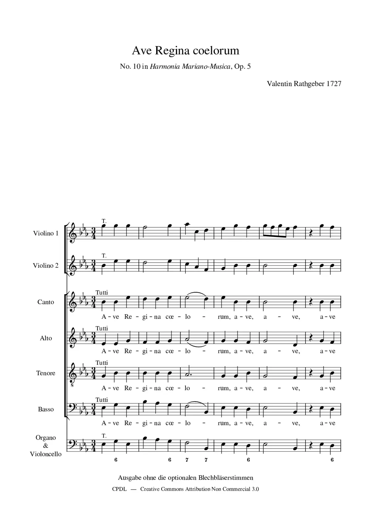 Ave Regina coelorum - Page 1
