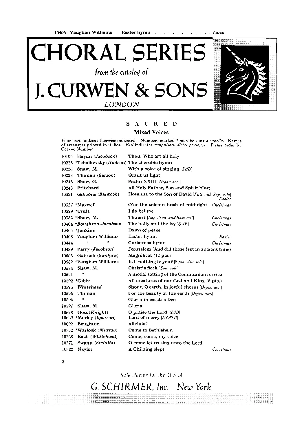 3 Choral Hymns - Page 1