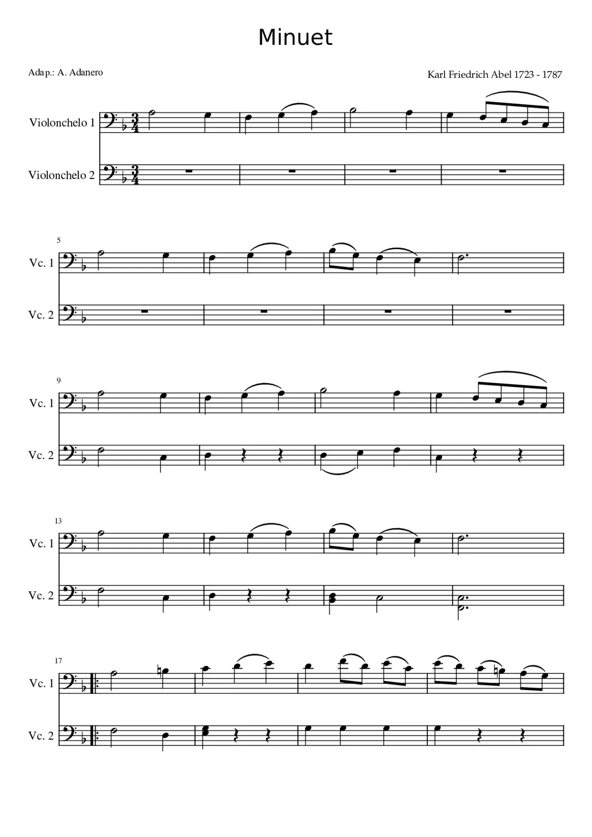 Minuet - Page 1
