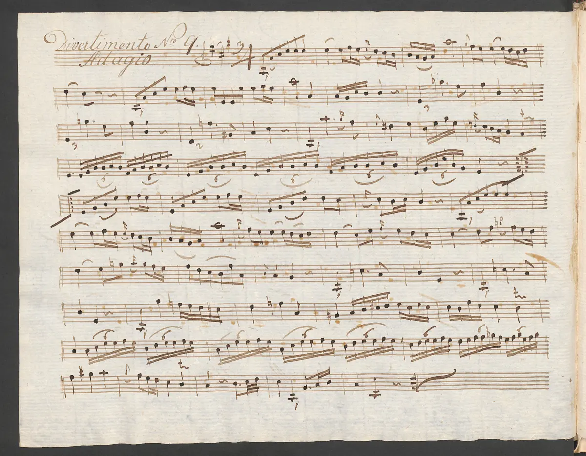 Baryton Trio in A major - Page 1