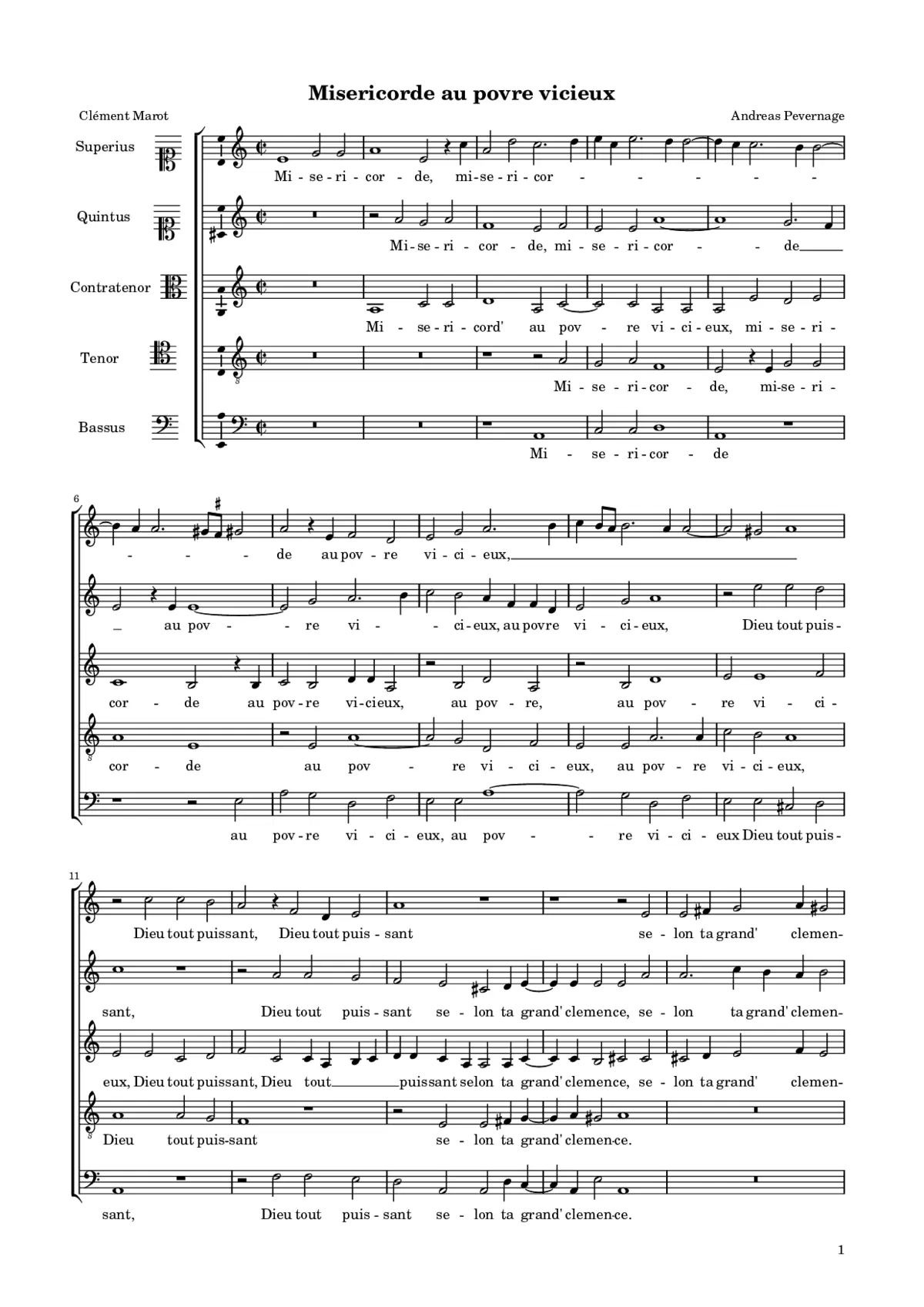 Misericorde au povre vicieux - Page 1
