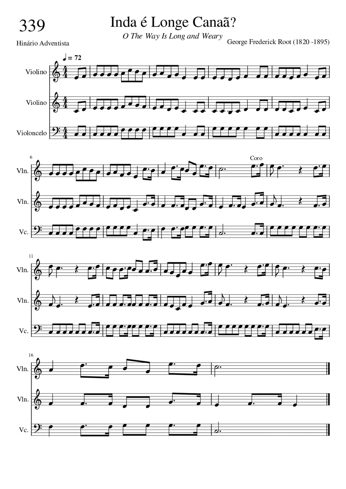 O The Way Is Long and Weary - Page 1