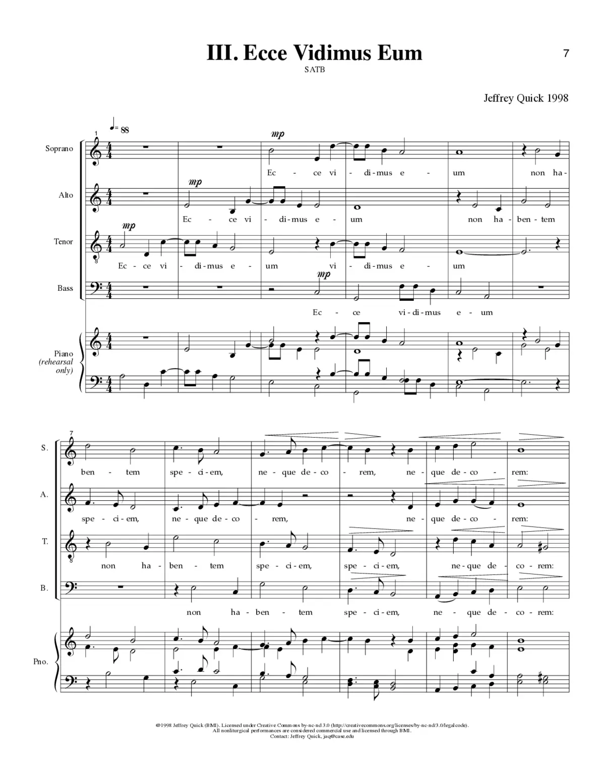 Ecce vidimus eum - Page 1