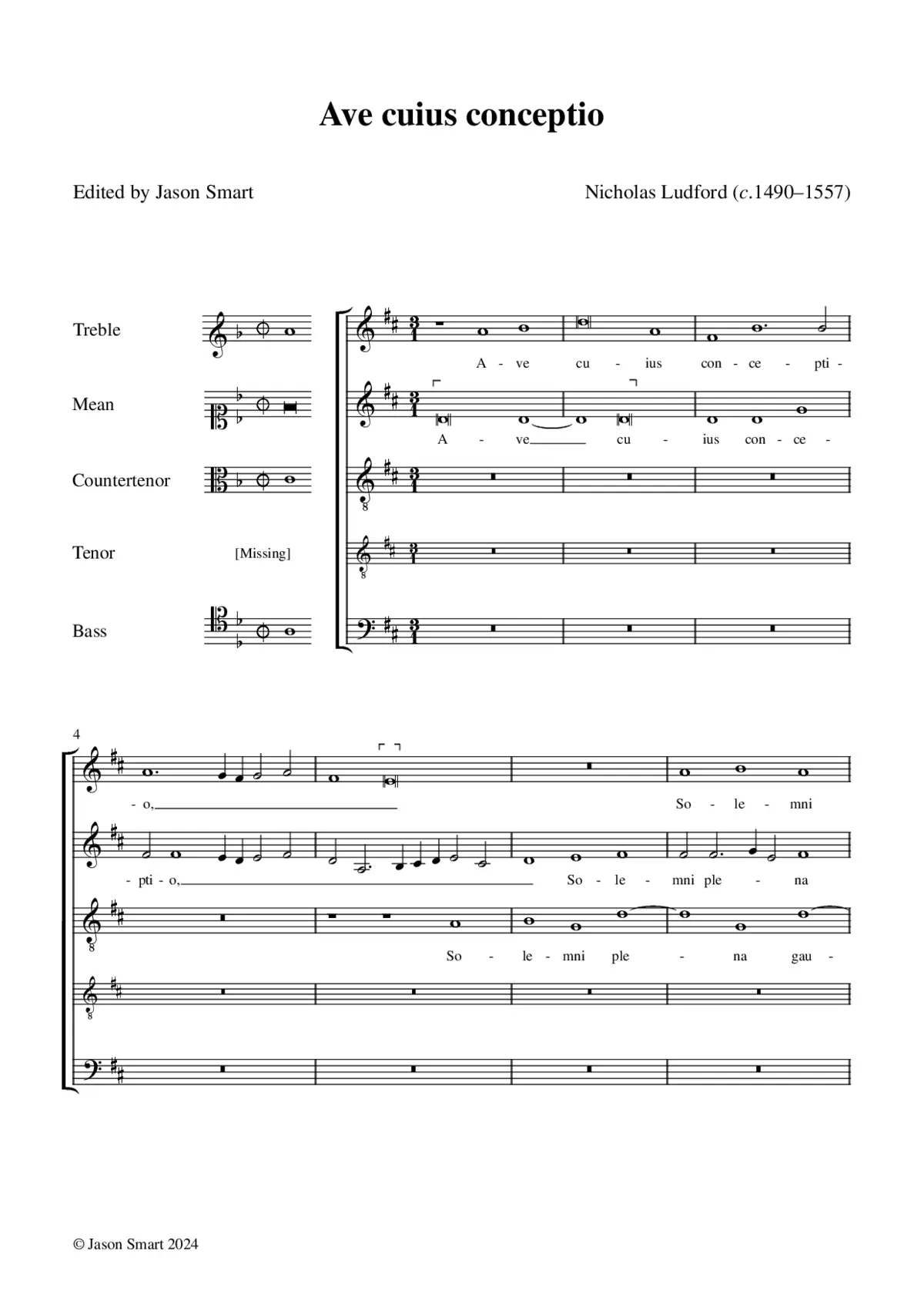 Ave cuius conceptio - Page 1