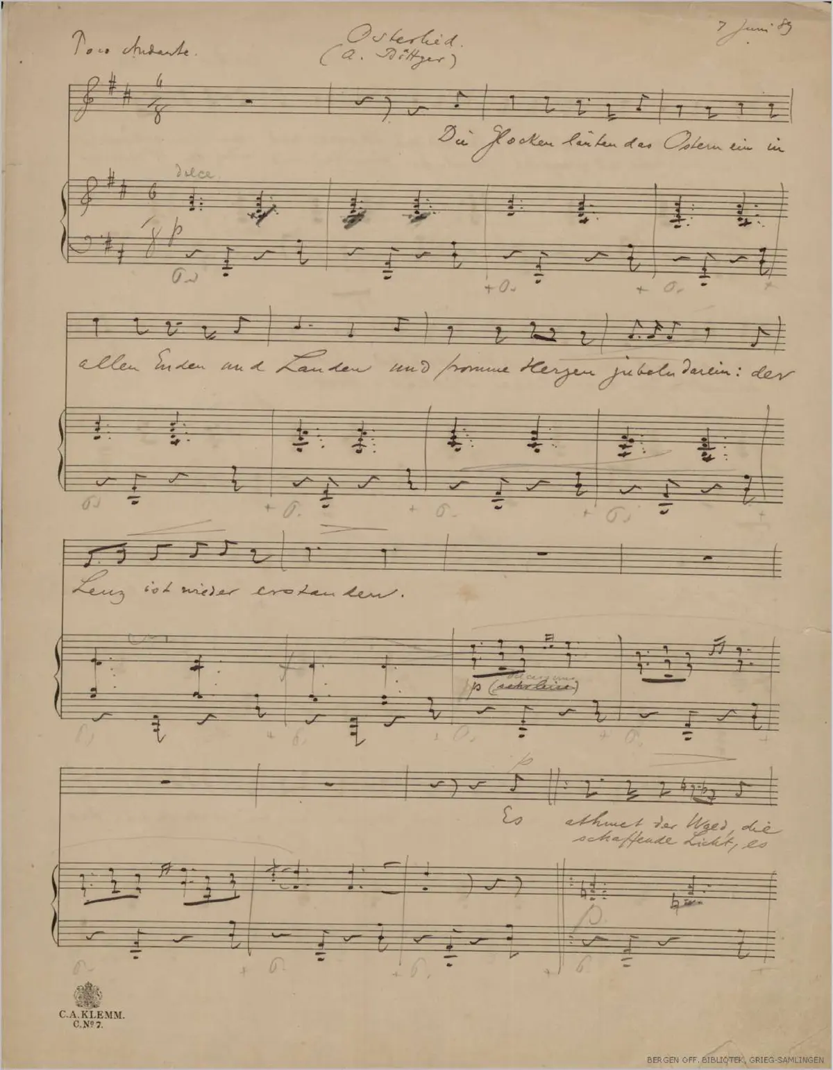 Osterlied - Page 1