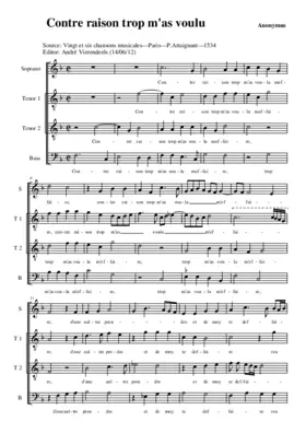 Contre raison trop m'as voulu