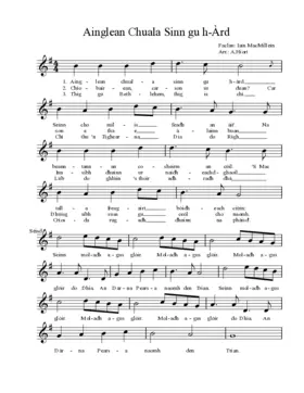 Ainglean chuala sinn gu h-àrd