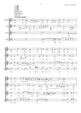 Vultum Tuum (4 voices)