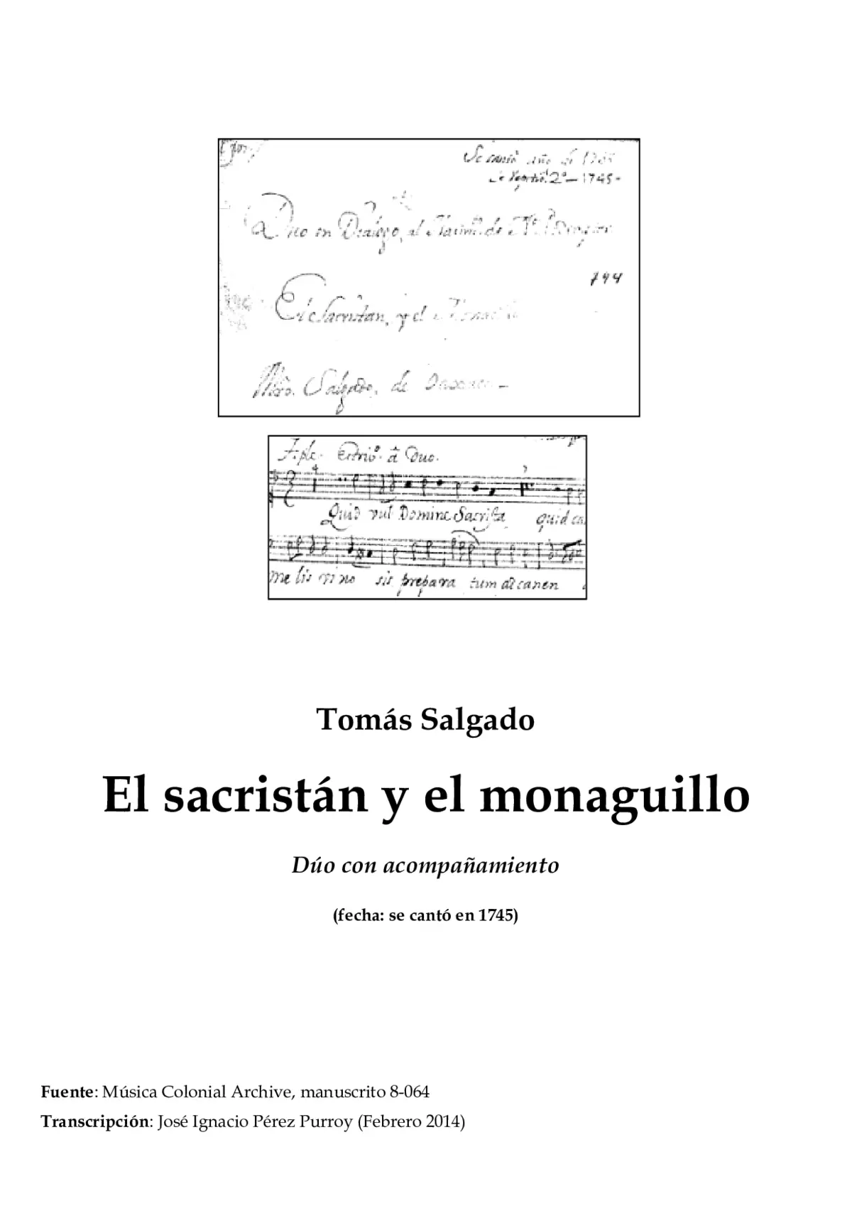 El sacristán y el monaguillo - Page 1
