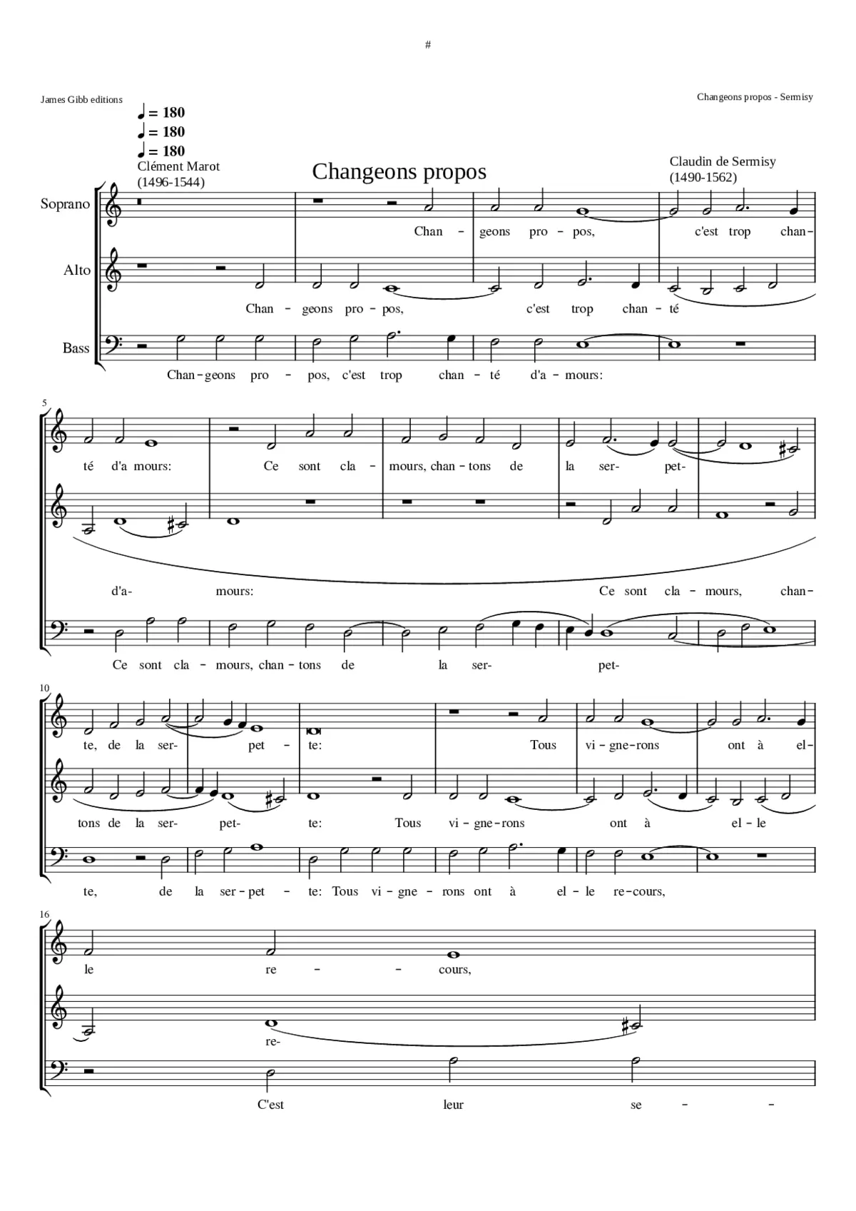 Changeons propos c'est trop chanté d'amour - Page 1