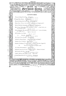 2 Lieder in Volkston