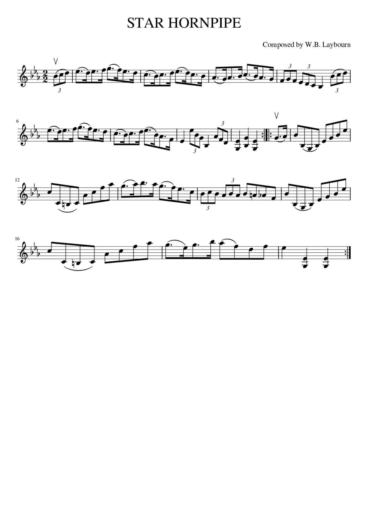 STAR HORNPIPE - Page 1