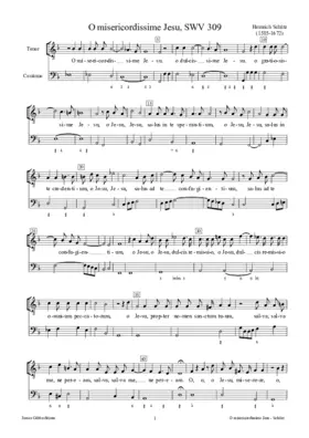 O misericordissime Jesu, SWV 309