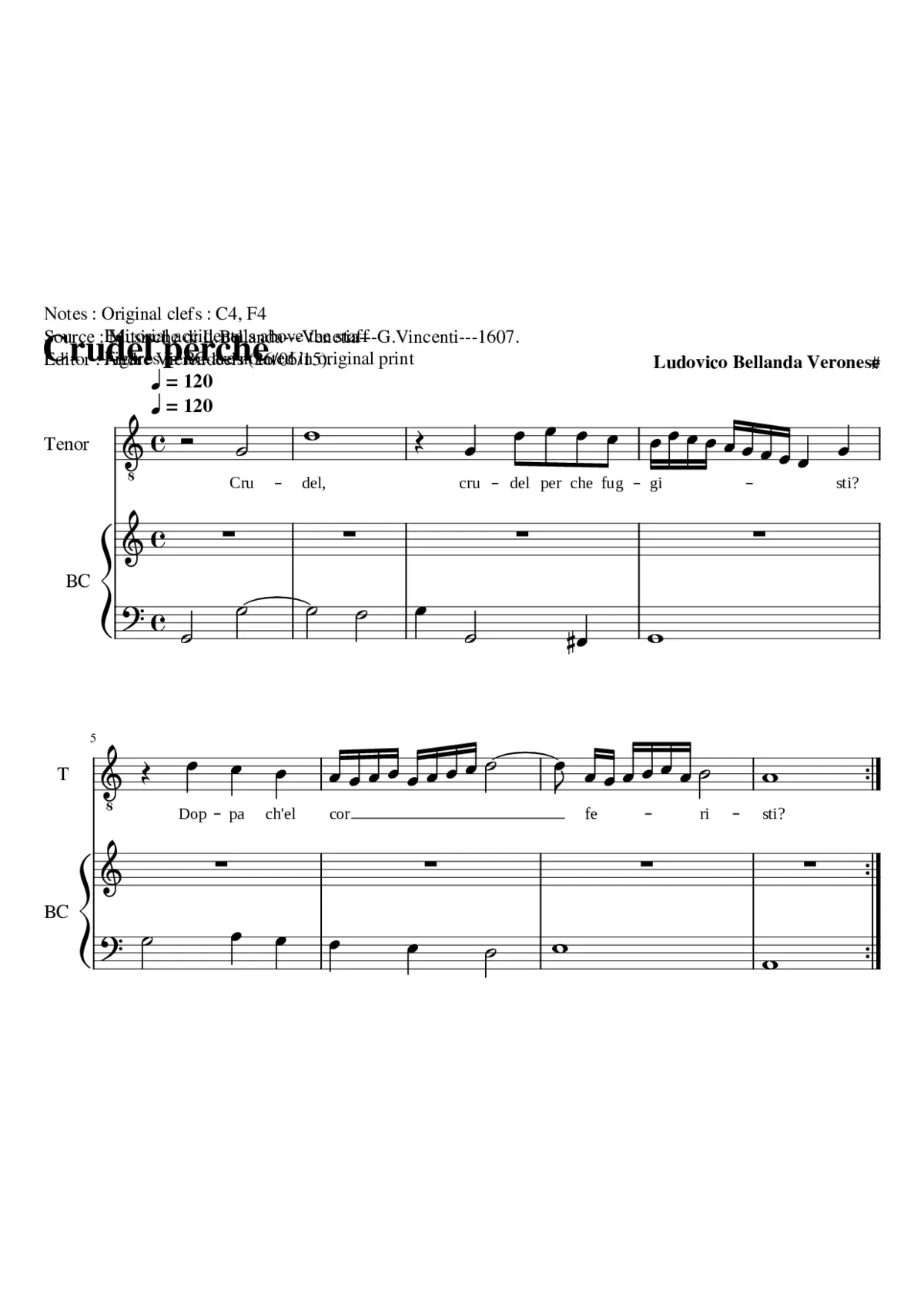 Crudel perche fuggisti - Page 1