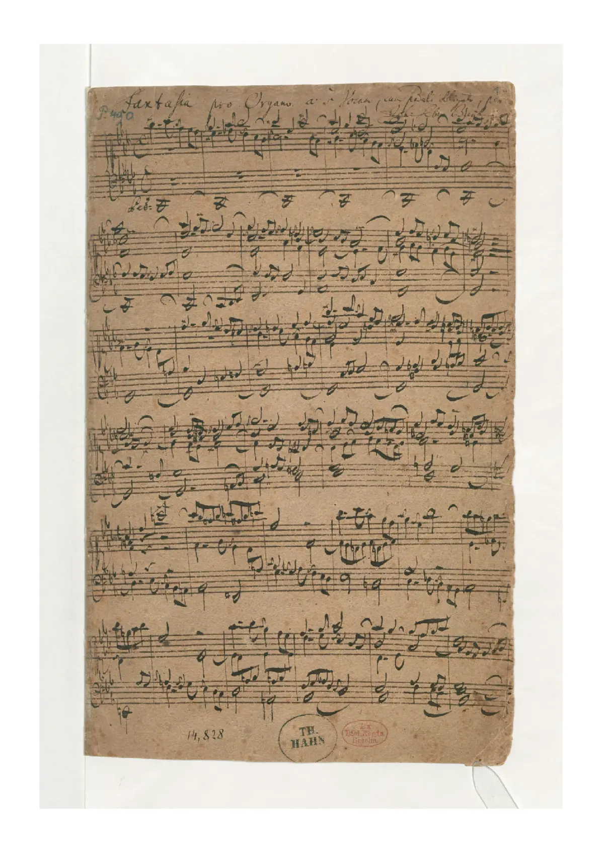Fantasia and Fugue in C minor - Page 1
