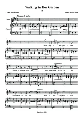 Walking in Her Garden