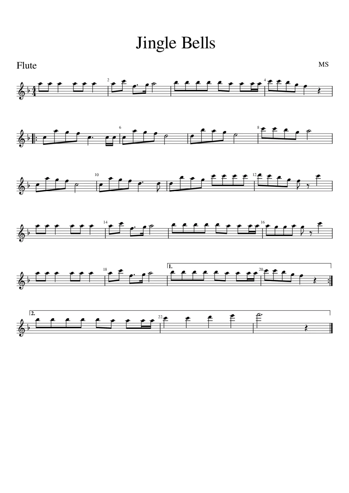 Jingle Bells - Page 1