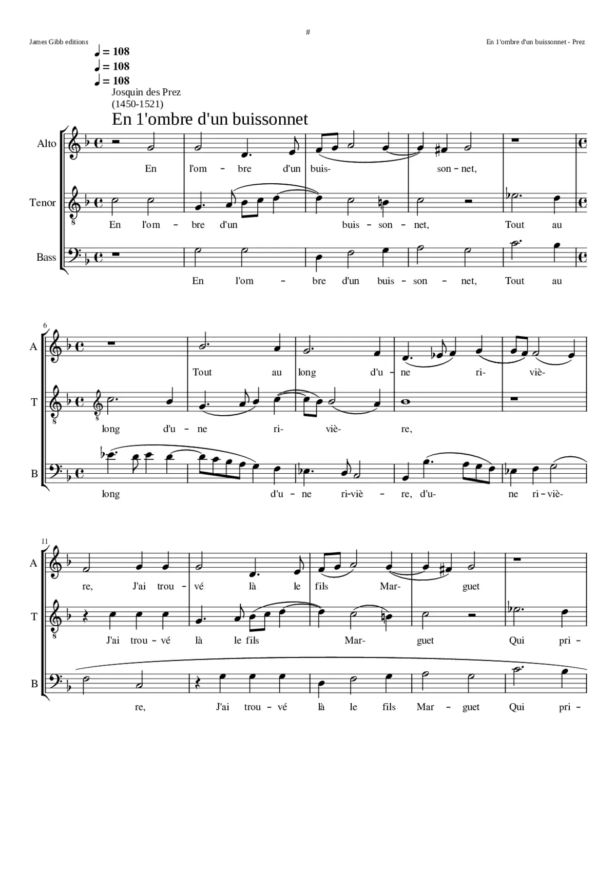 En l'ombre d'un buissonnet - Page 1