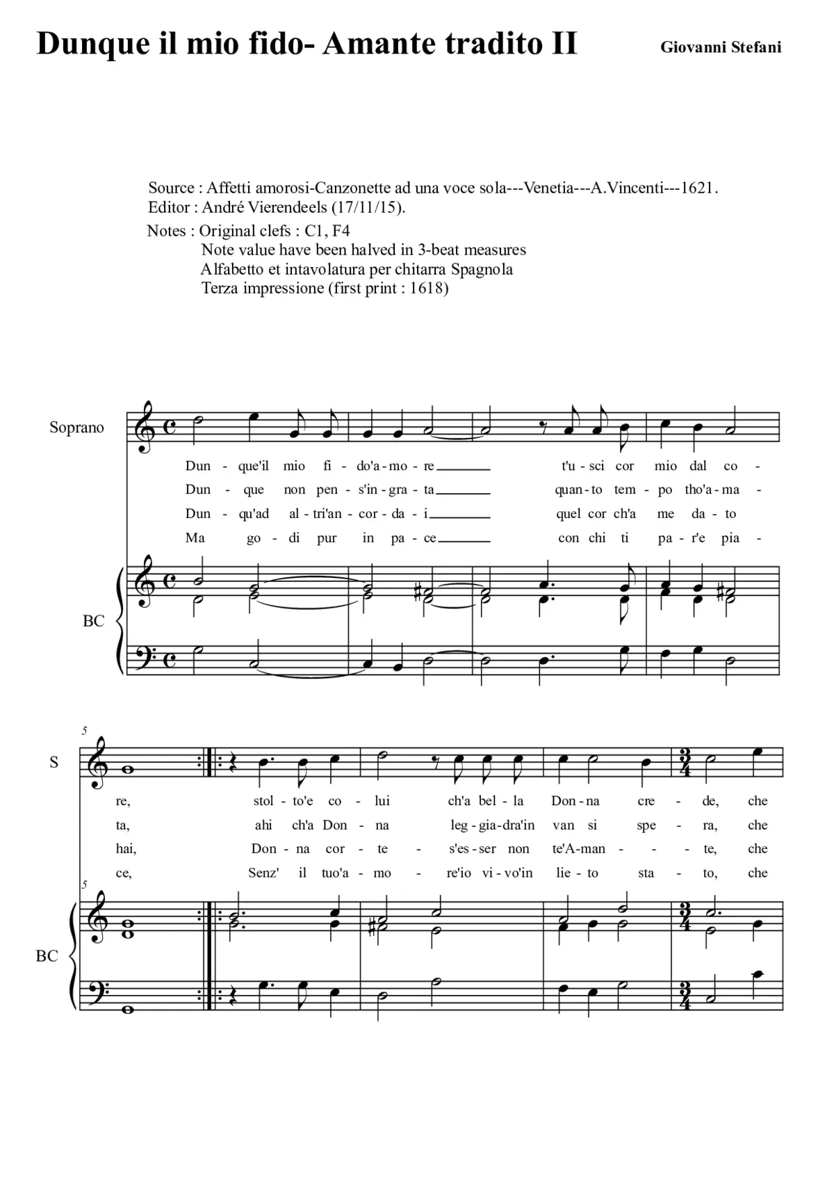 Dunque il mio fido - Amante tradito II - Page 1