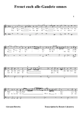 Freuet euch alle-Gaudete omnes