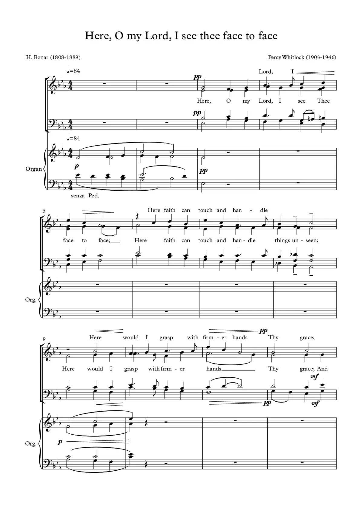 Here, O my Lord, I see Thee face to face - Page 1