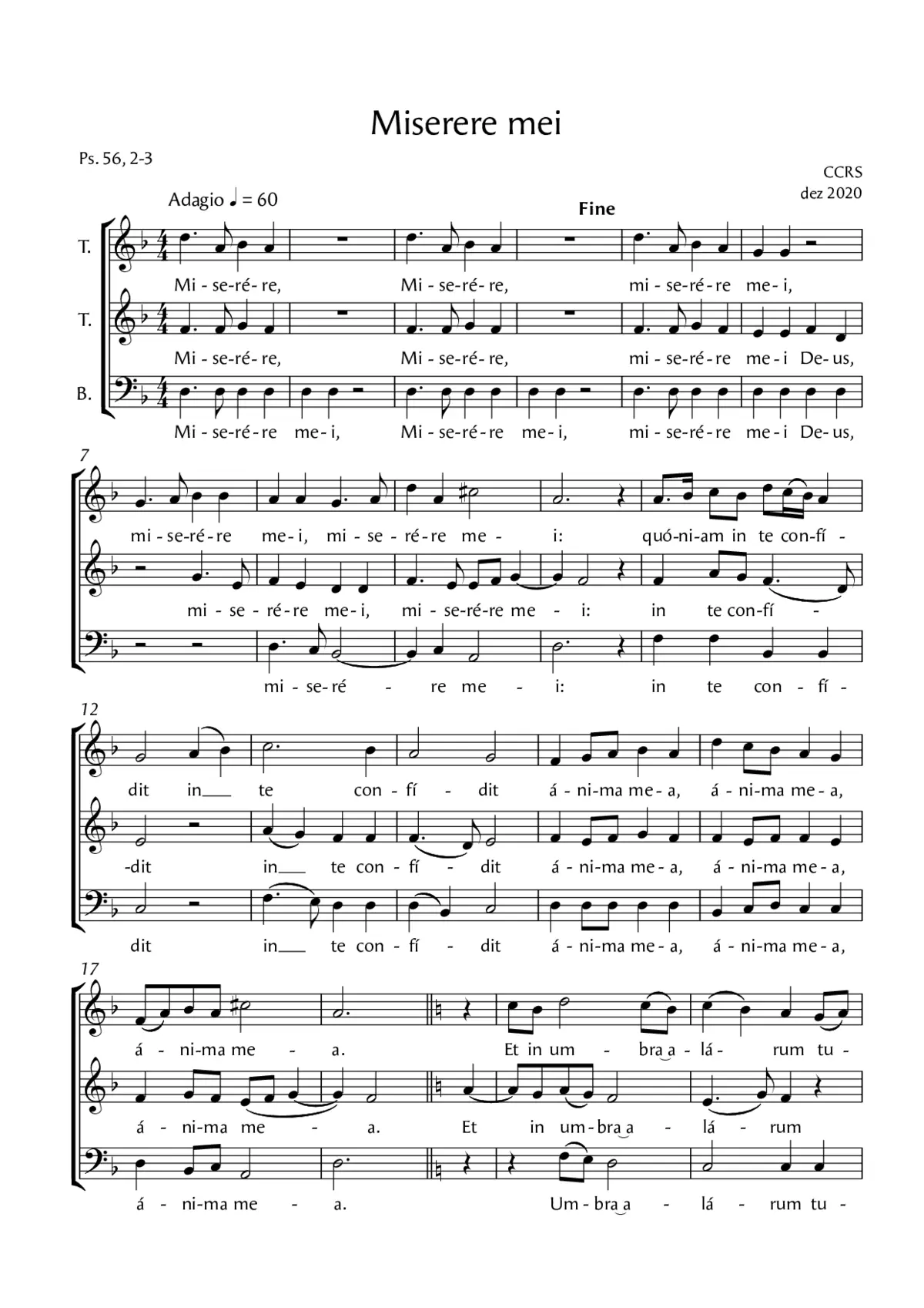 Miserere mei - Page 1
