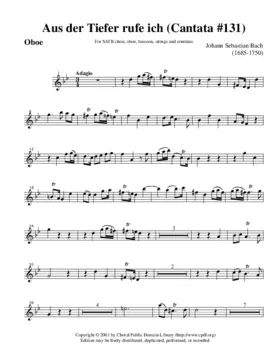 Aus der Tiefe ruf ich Herr zu dir, BWV 131