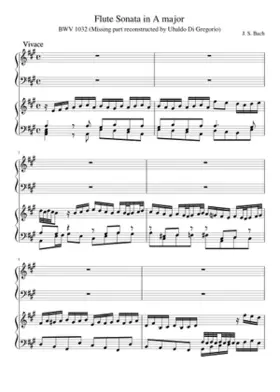 Flute Sonata in A major BWV 1032