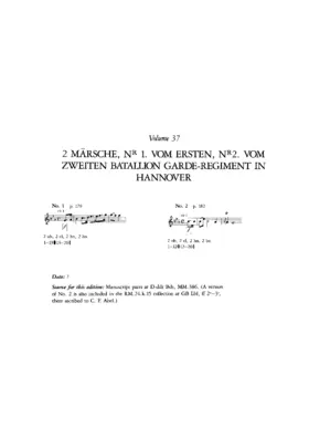 2 Märsche of Bataillon Garde-Regiments in Hannover