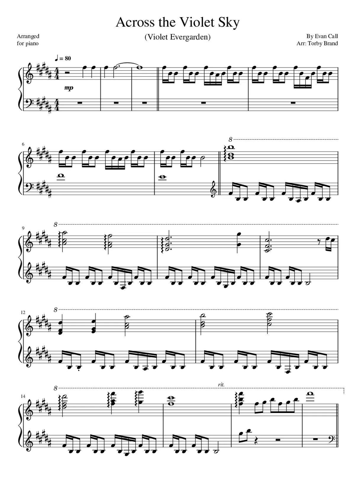 Across the Violet Sky - Page 1