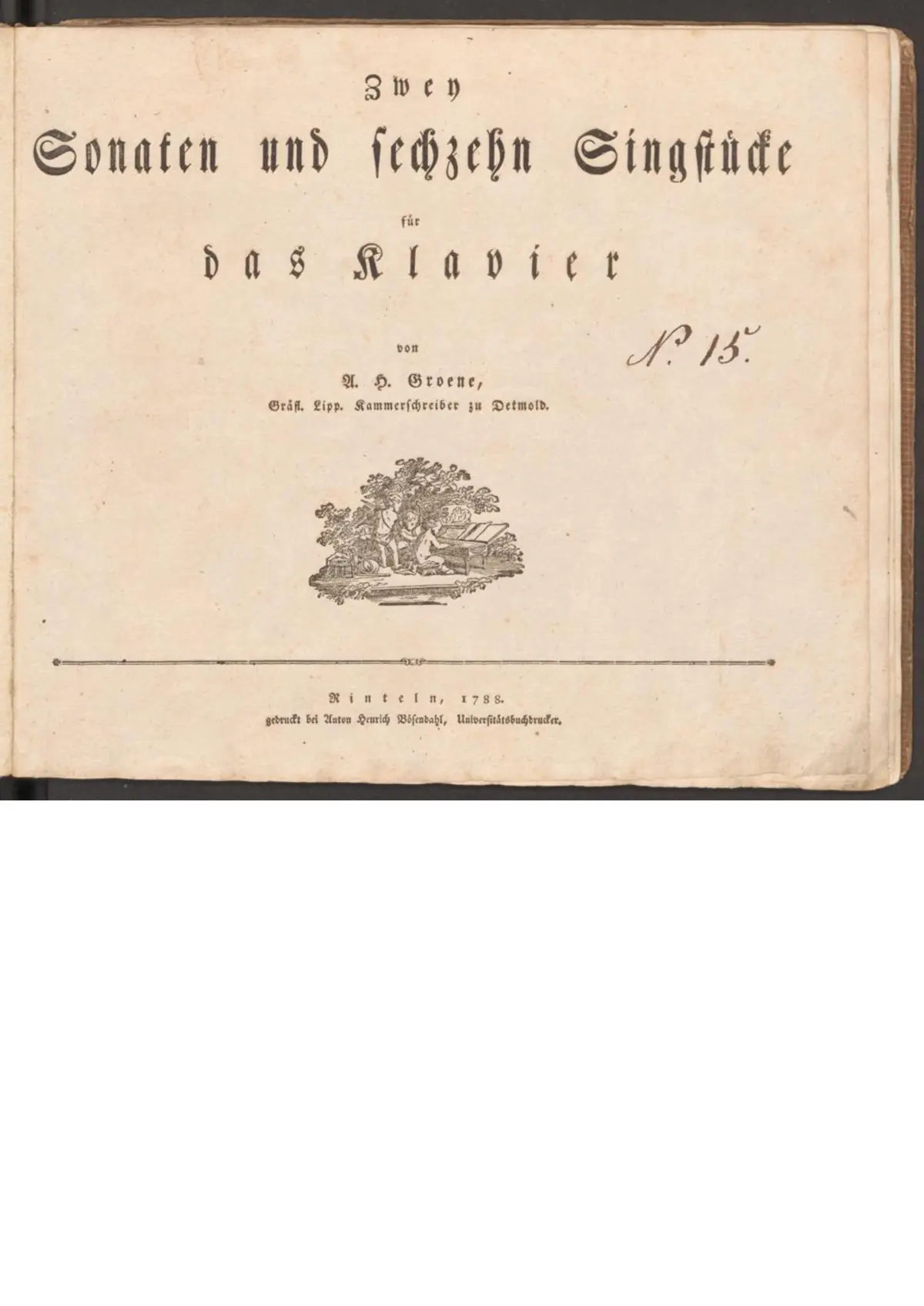 2 Sonaten und 16 Singstücke - Page 1