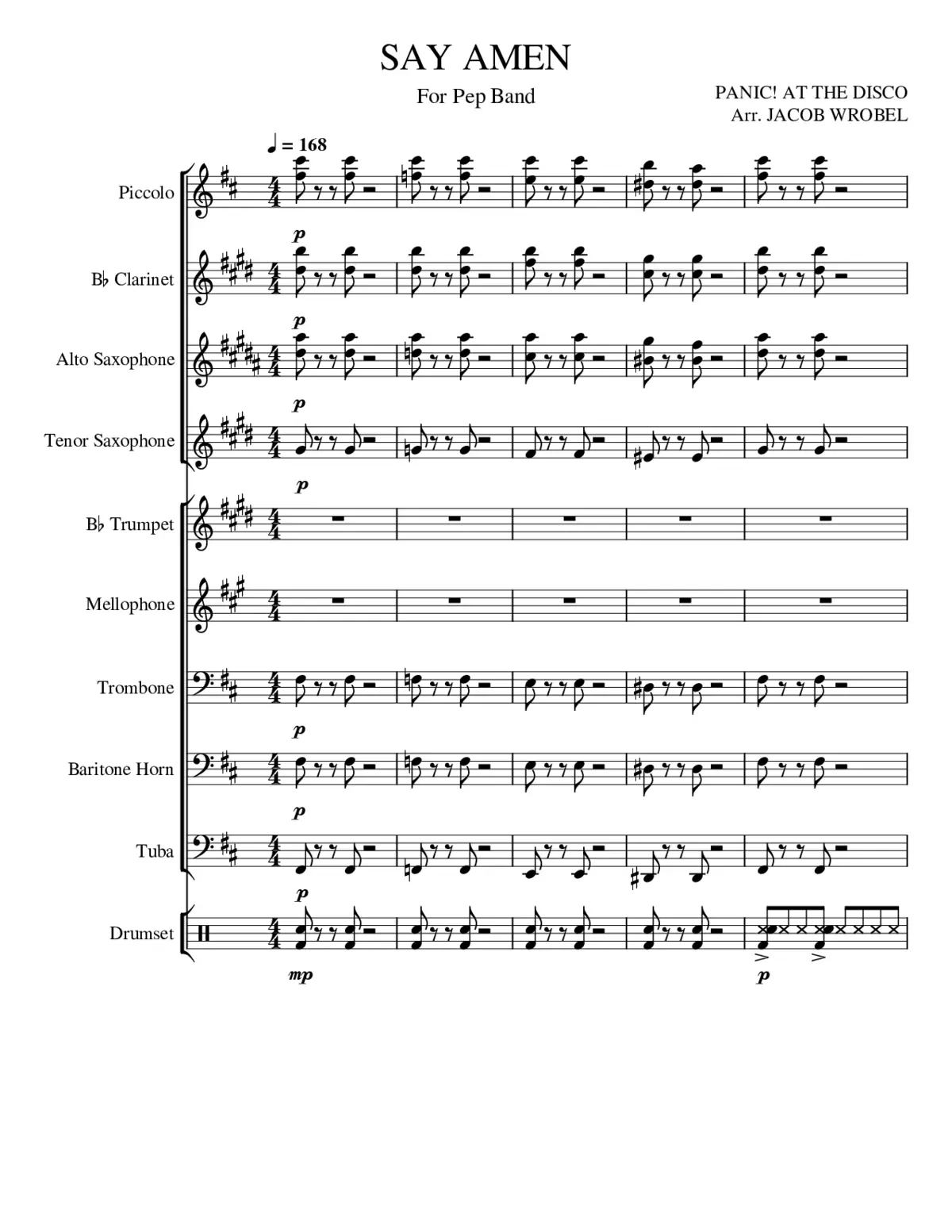 say amen saturday night - Page 1