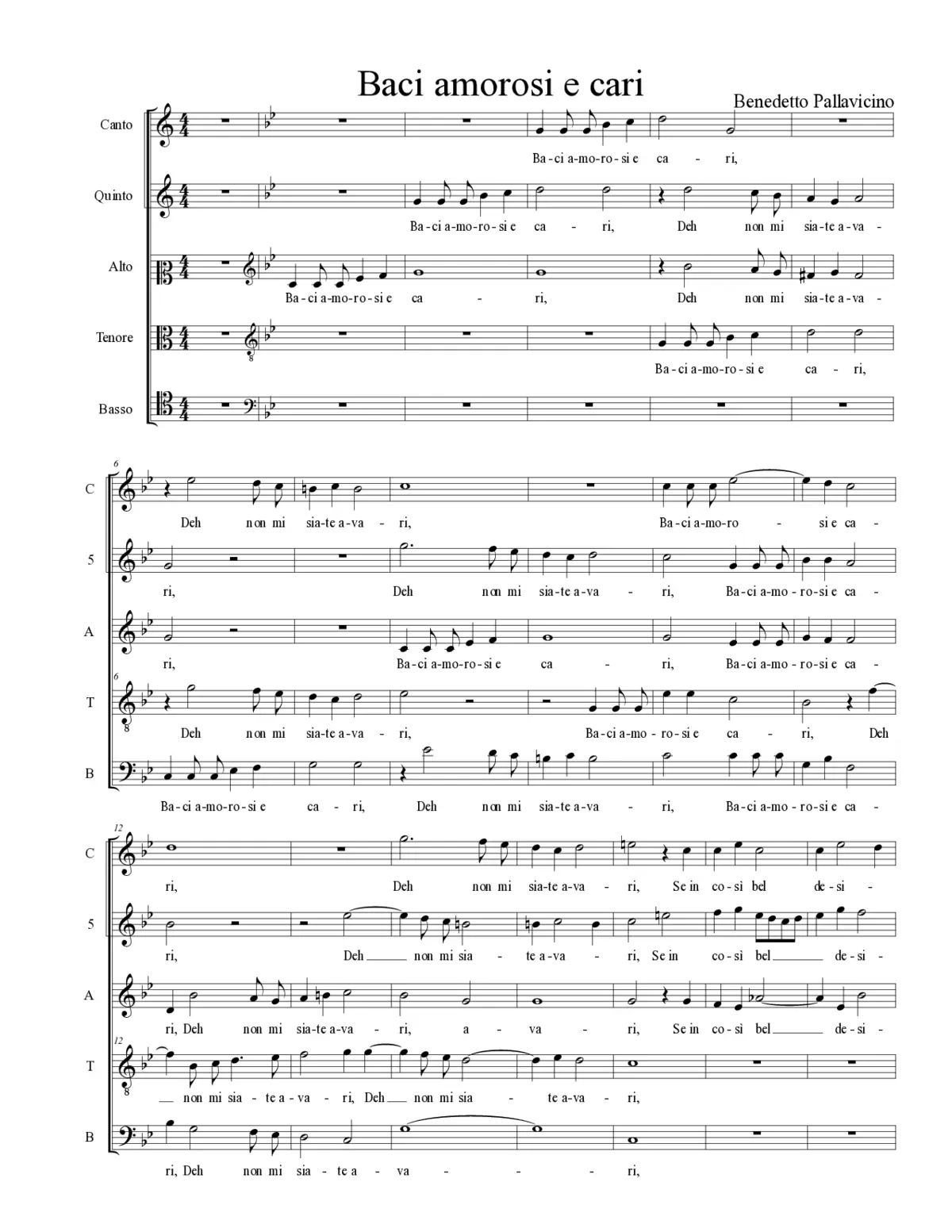 Baci amorosi e cari - Page 1