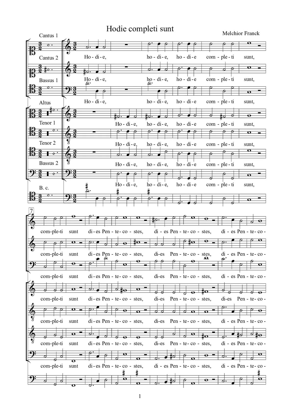 Hodie completi sunt à 7 - Page 1