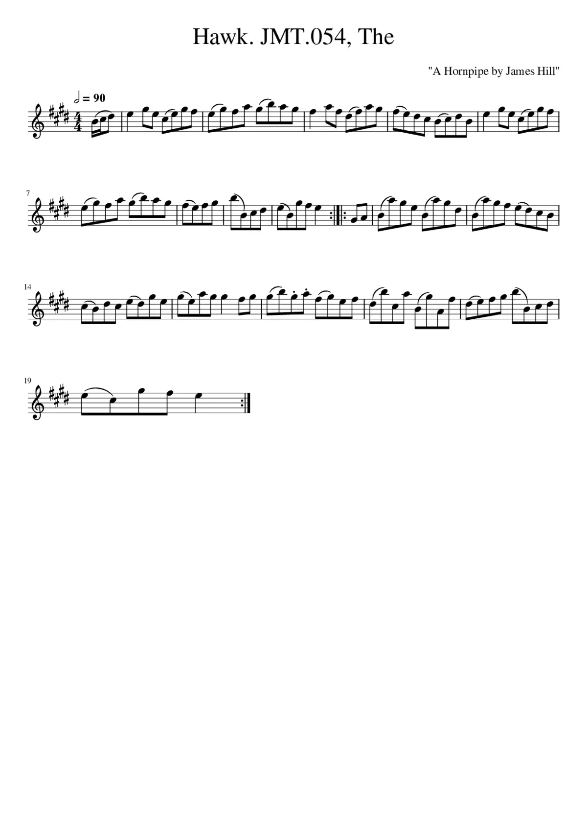 The Hawk. JMT.054 - Page 1