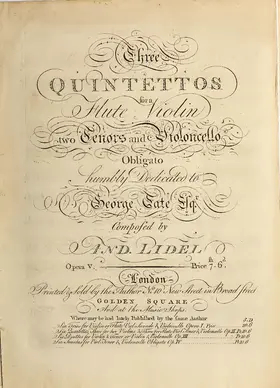 3 Quintets for Flute and Strings