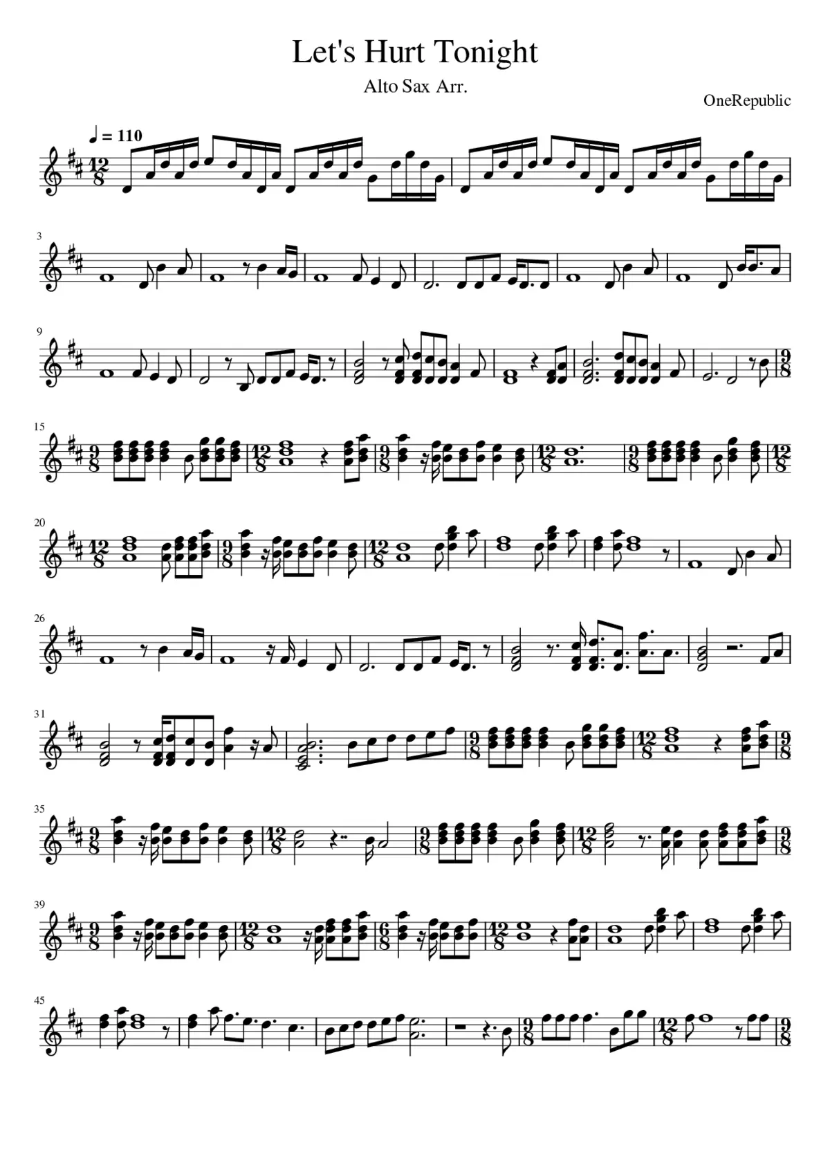 Let's Hurt Tonight - Page 1