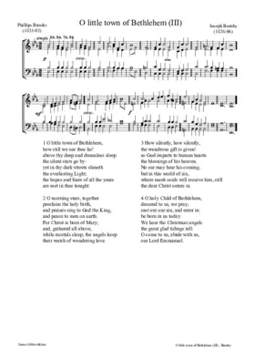 O little town of Bethlehem (III)