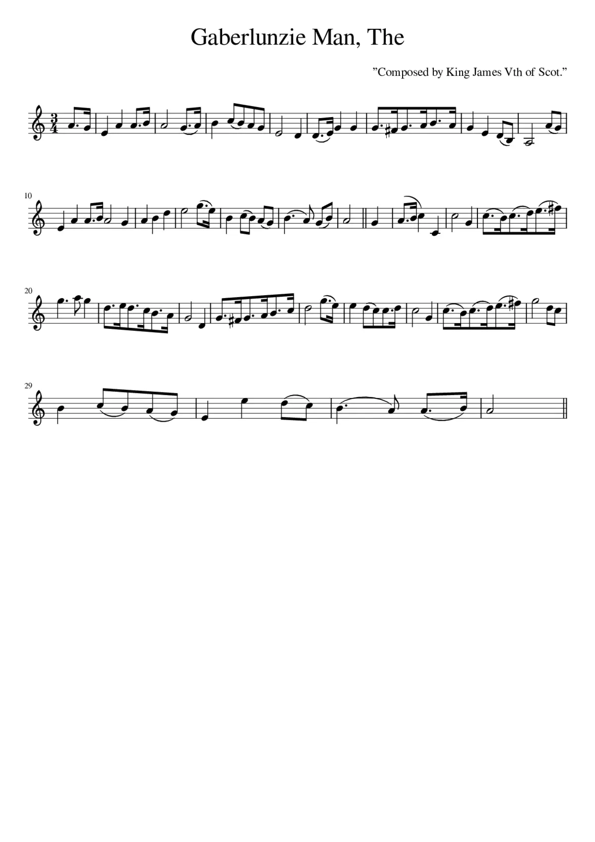 The Gaberlunzie Man - Page 1