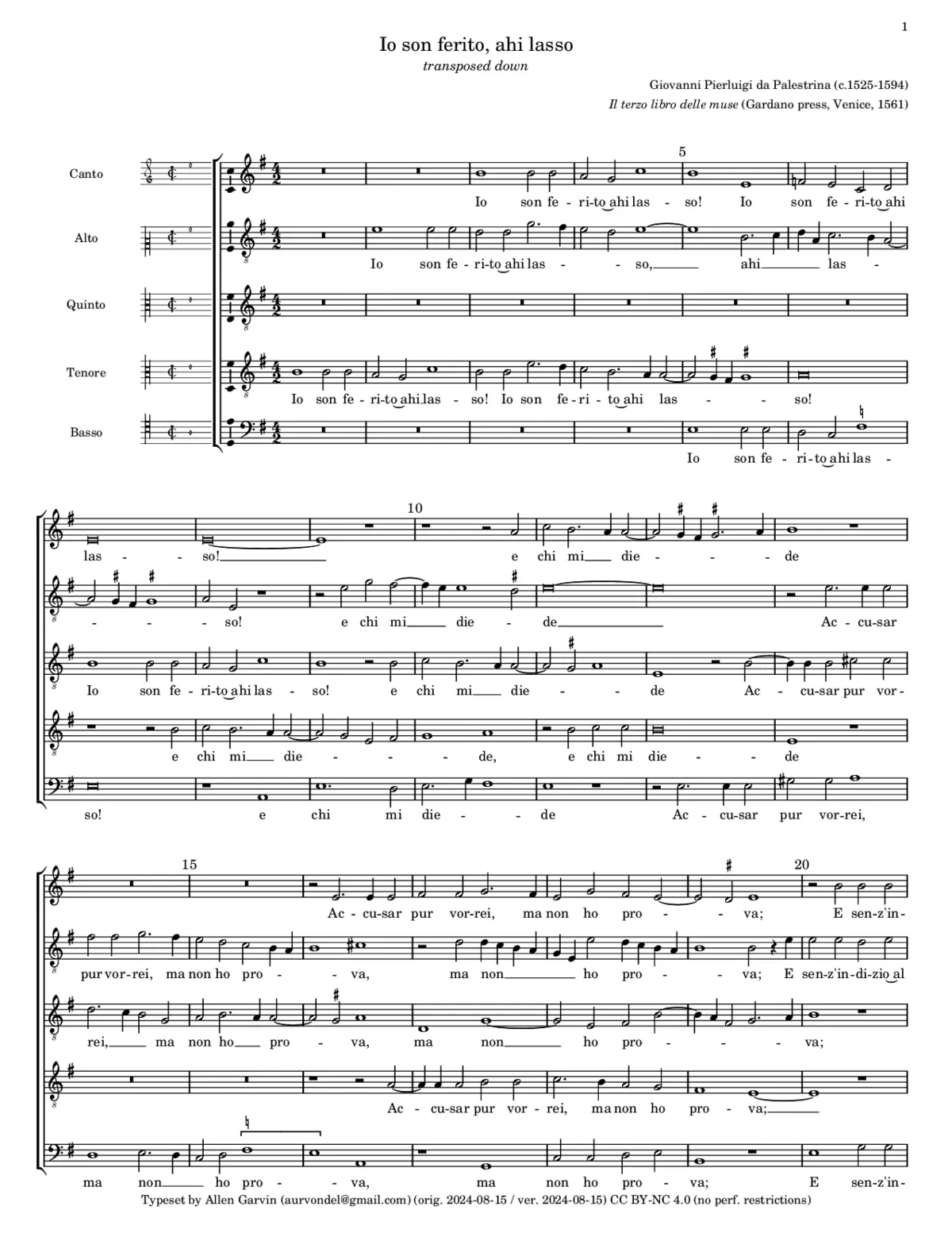Io son ferito - Page 1