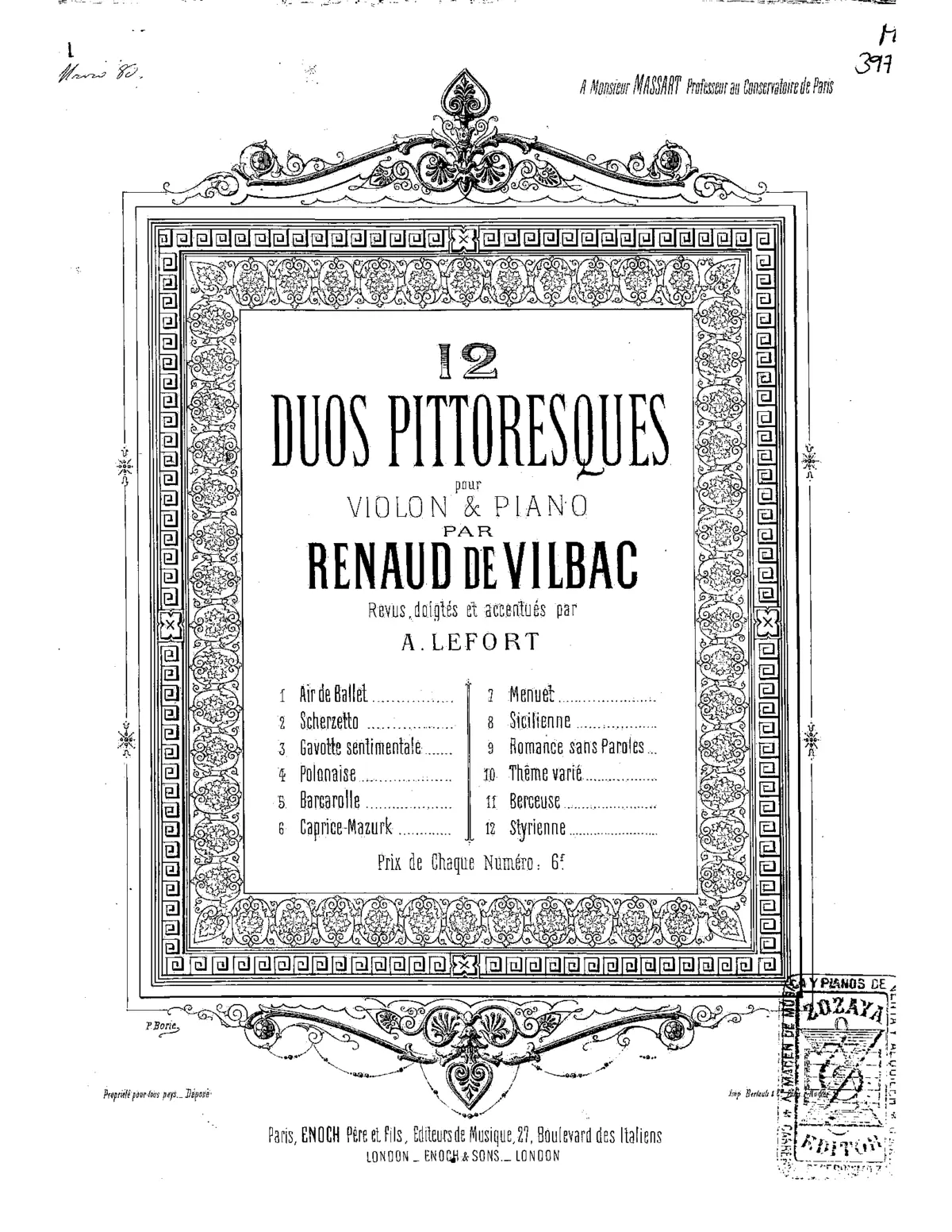 12 Duos Pittoresques - Page 1