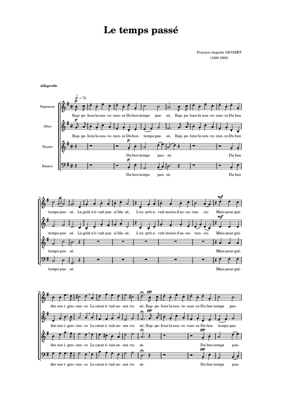 Le temps passé - Page 1